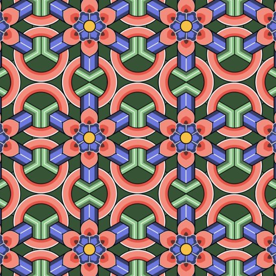 단청 배경 디자인