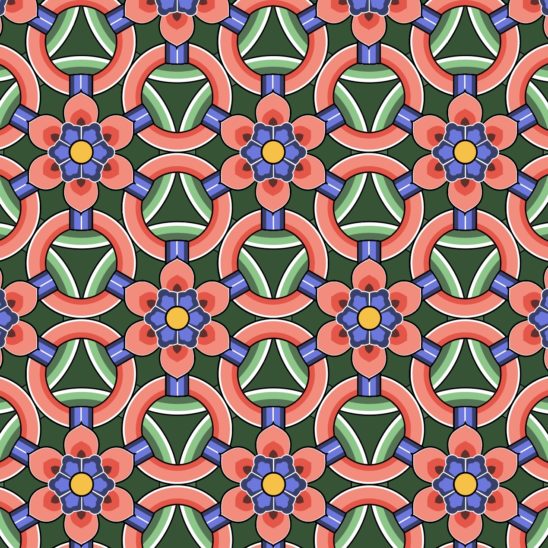 단청 무늬 배경