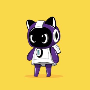고양이 로봇 캐릭터