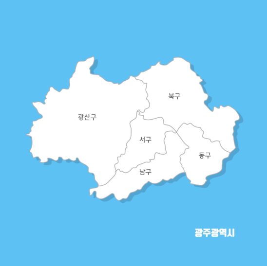 광주 광역시 지도