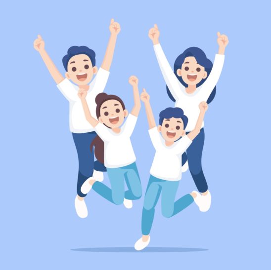 4인 가족 화이팅