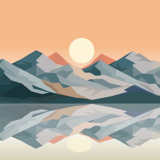 노을 산백 배경