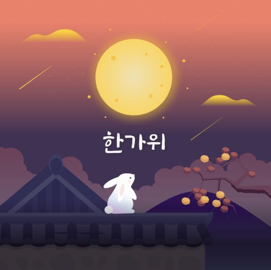 추석 한가위 토끼