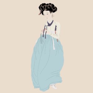 신윤복 미인도 모사
