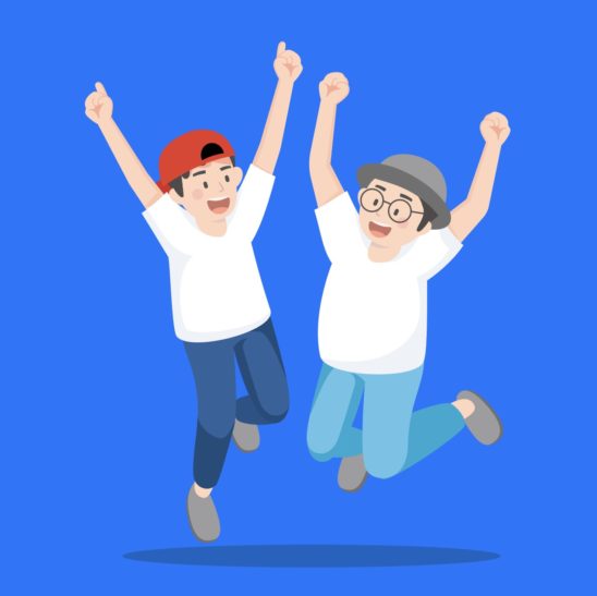 화이팅 두 친구