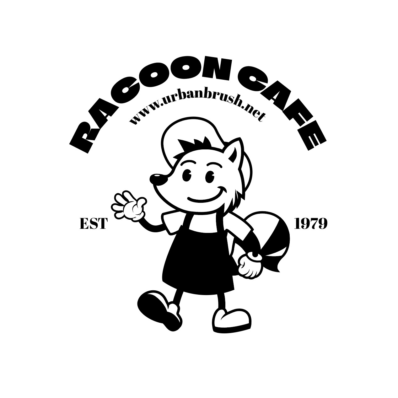 라쿤 너구리 카페