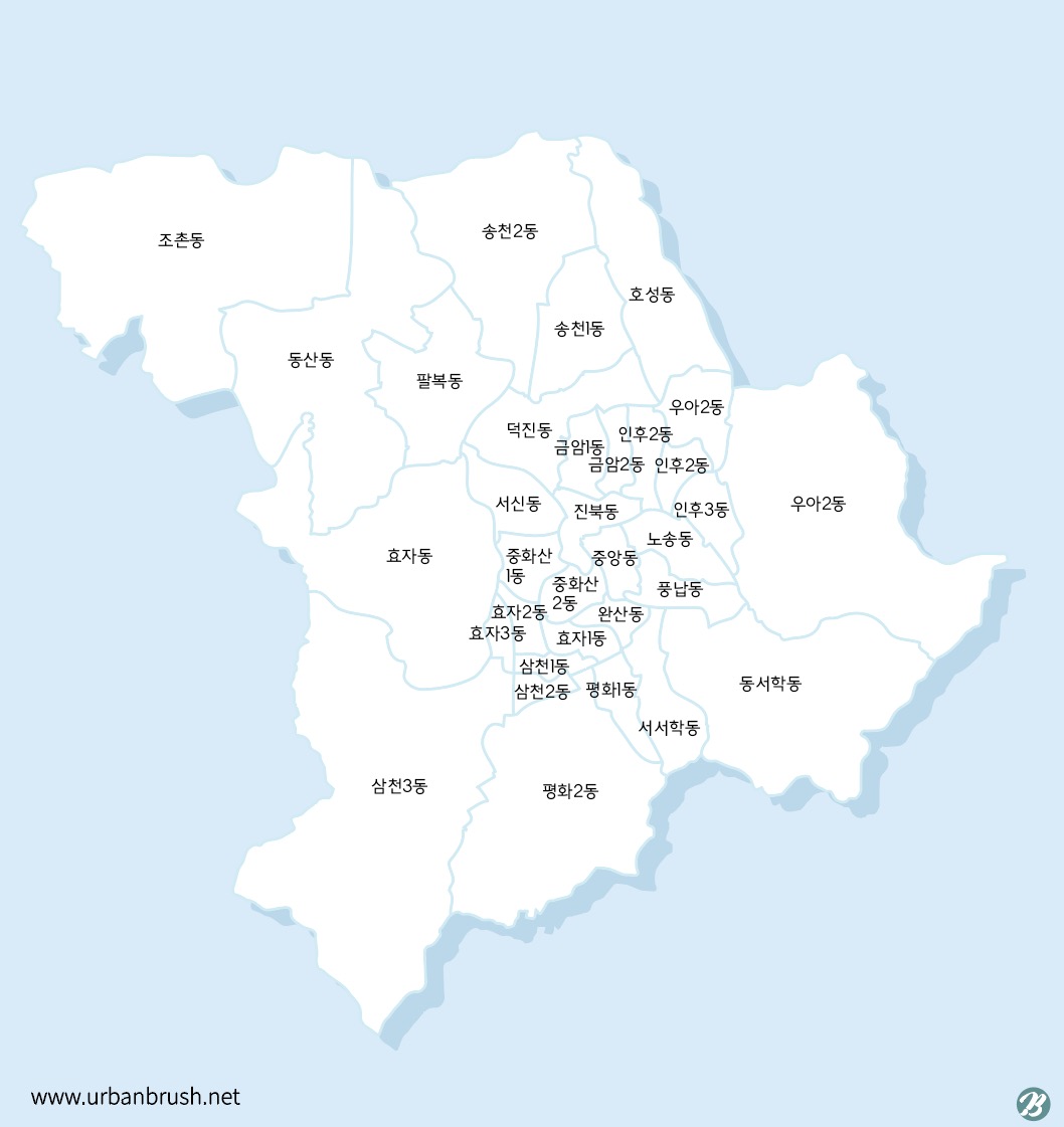 전라북도 전주시 지도