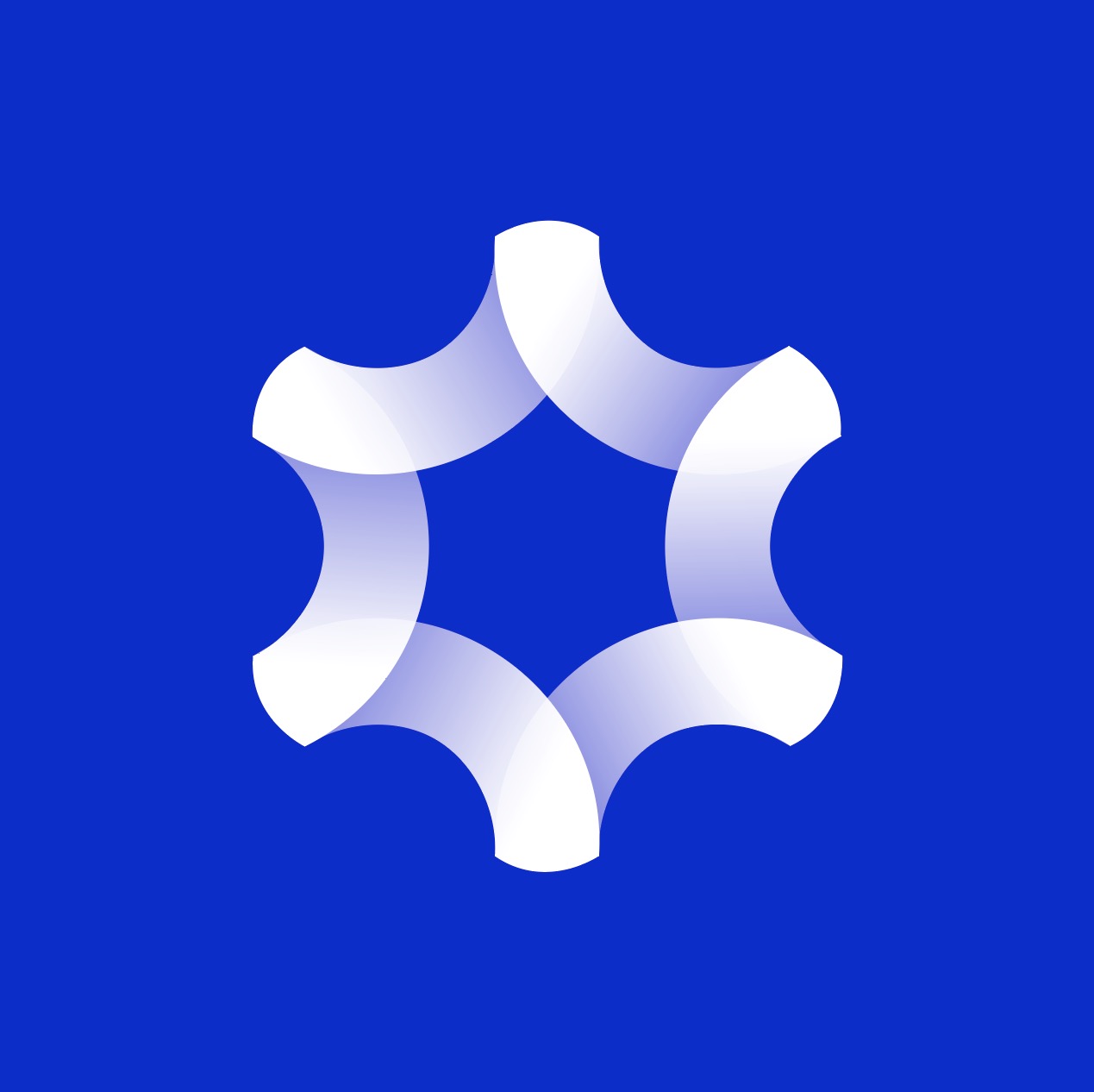 Download curved hexagon icon illustration ai