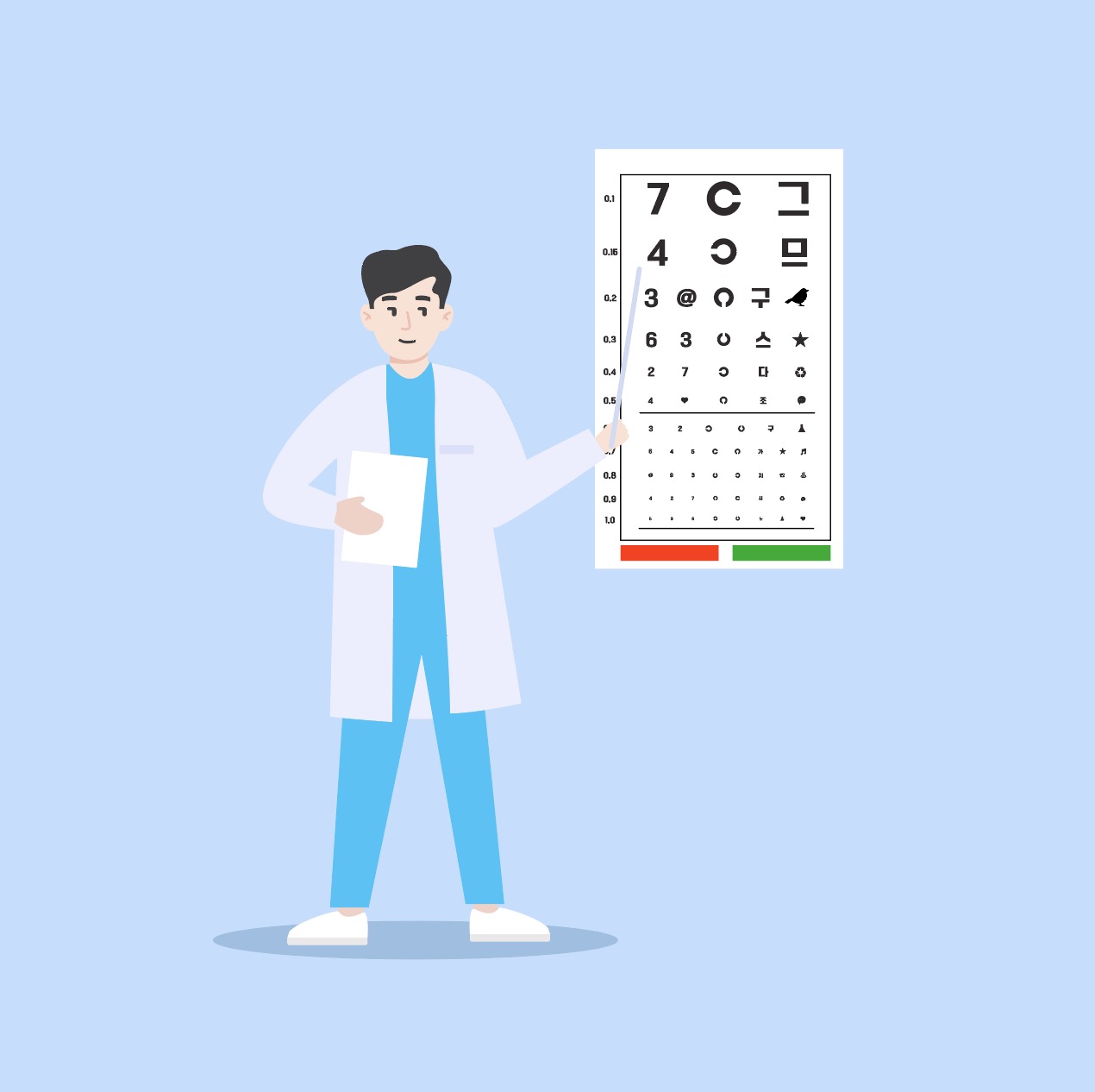 시력 검사 안과