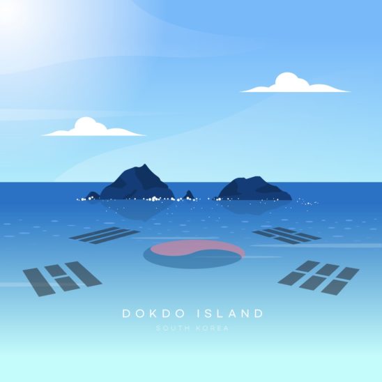 독도 태극기 풍경