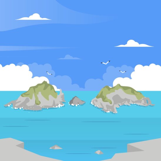 독도 바다 풍경