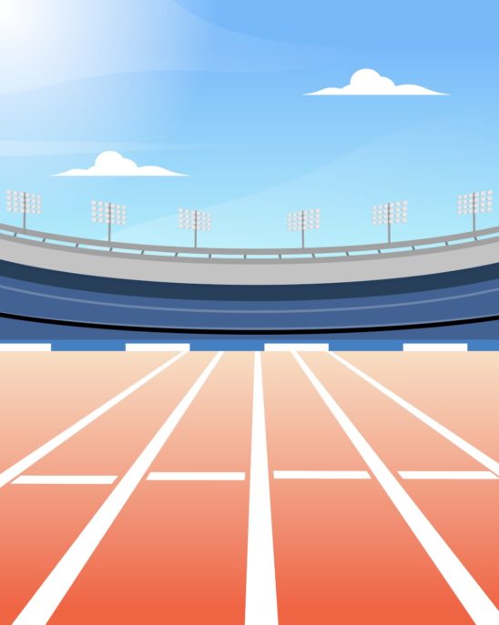 스타디움 트랙 일러스트
