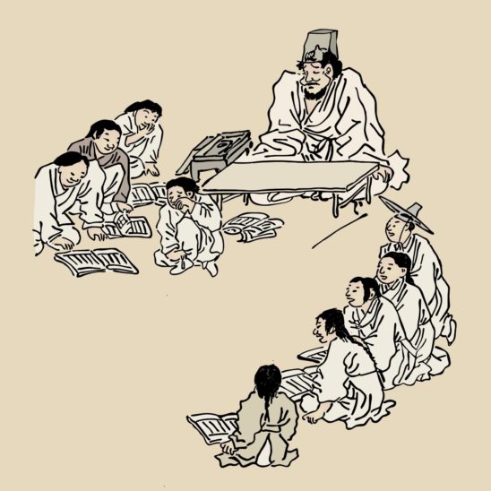 김홍도 서당 풍속화