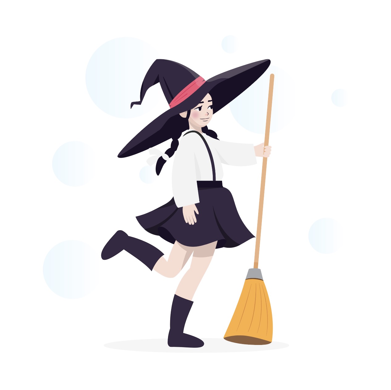 마녀 캐릭터 일러스트