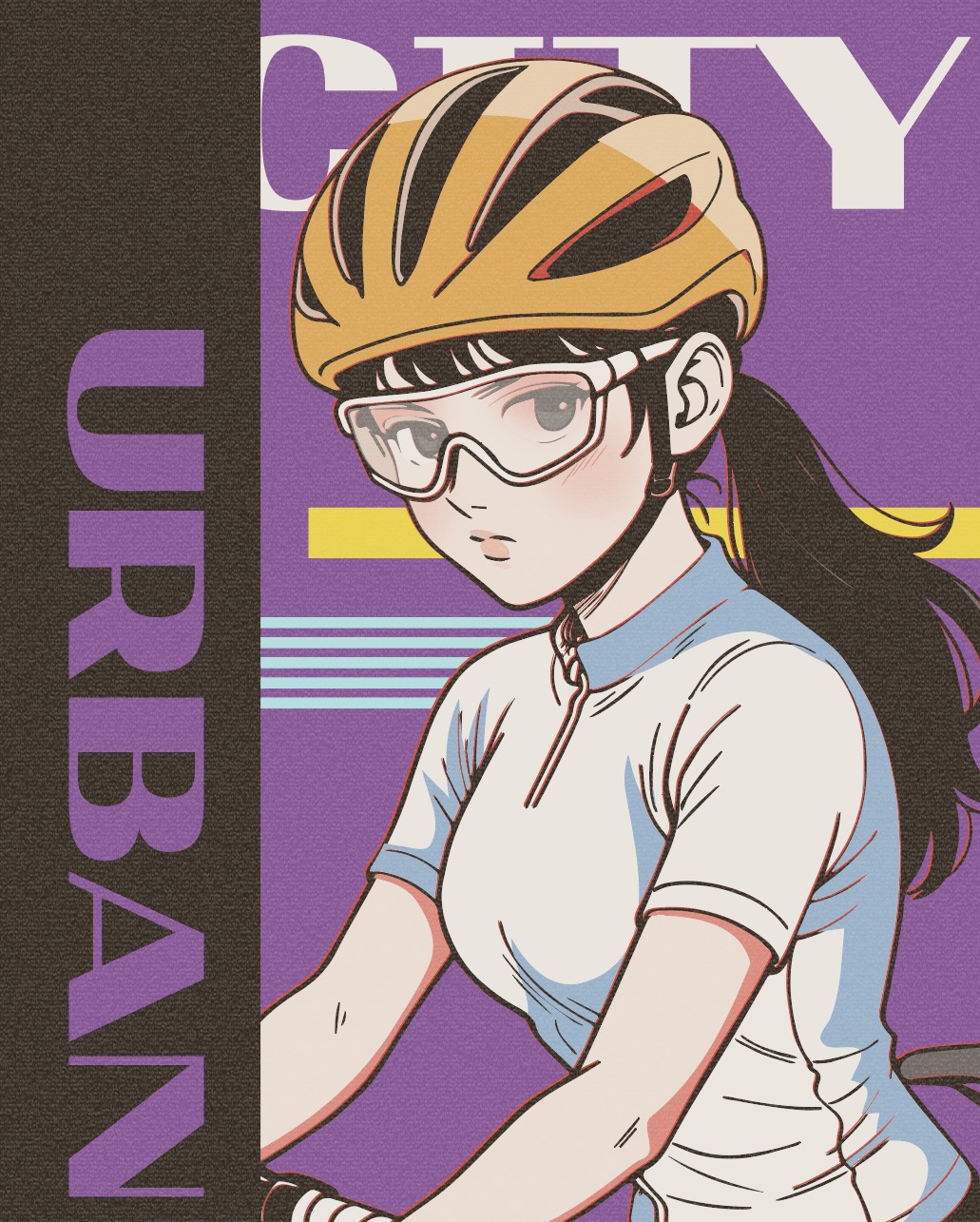 시티팝 자전거 포스터