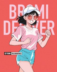 시티팝 달리기 여성