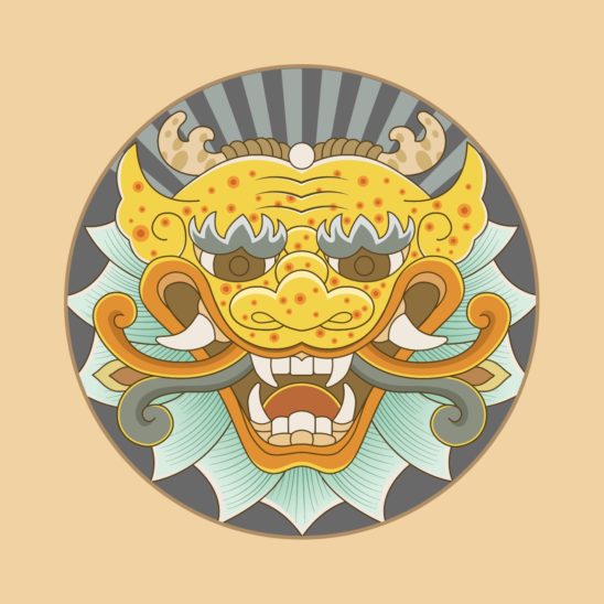 조선시대 도깨비 원방패