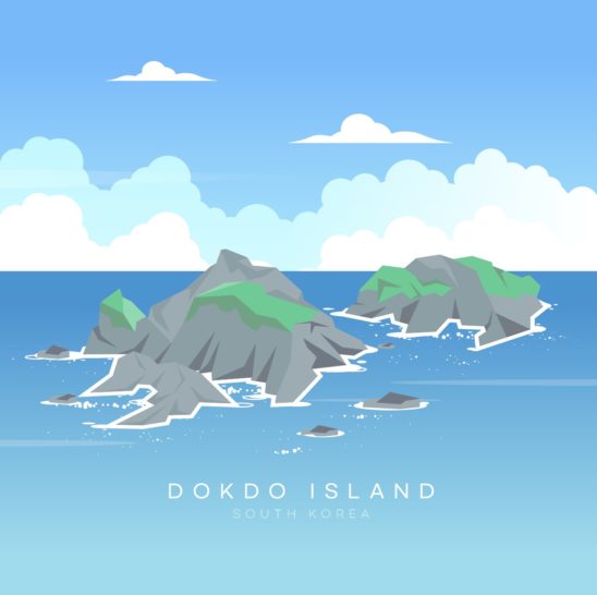 독도 풍경 바다