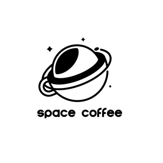 우주 행성 커피