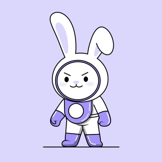 토끼 우주인 캐릭터