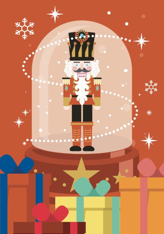 호두까기인형 워터볼 일러스트