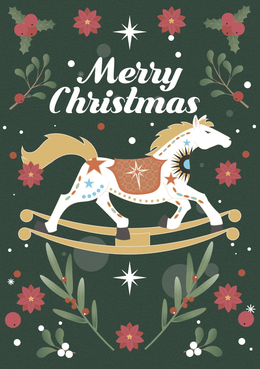 목마 크릭스마스 배경