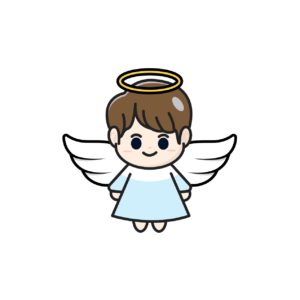 남자 어린이 천사