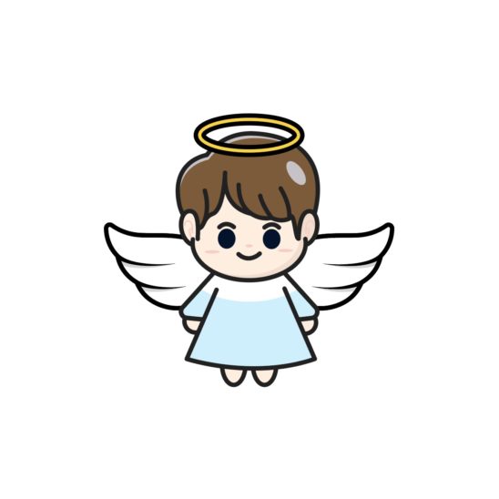 남자 어린이 천사