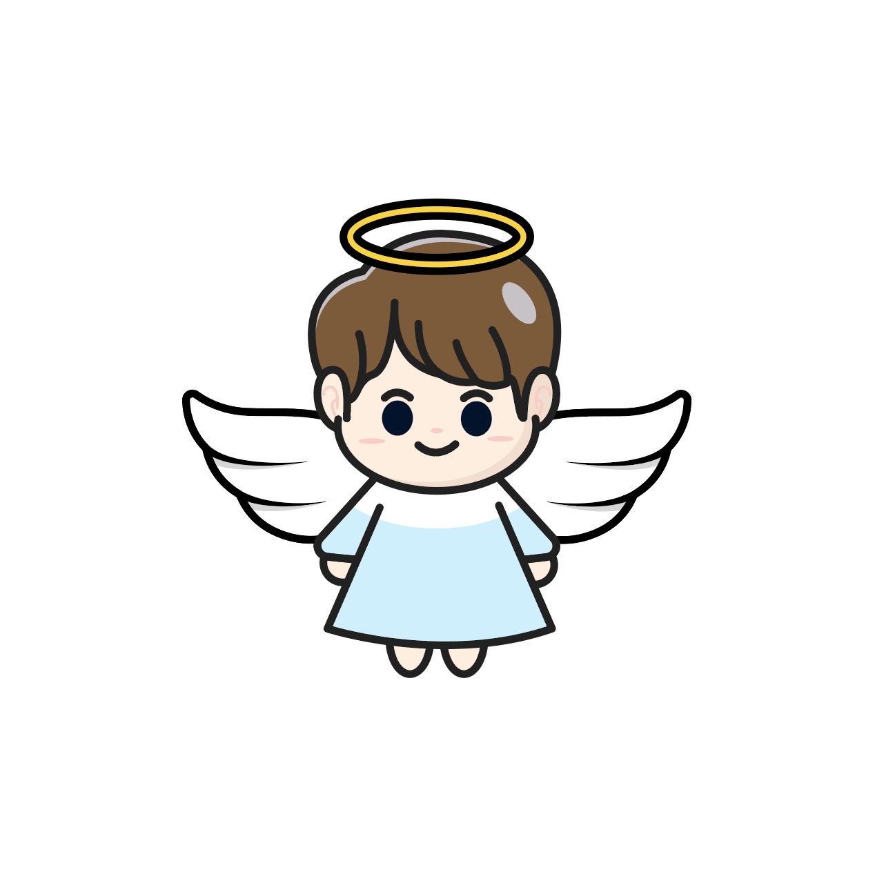 남자 어린이 천사