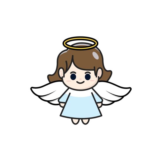 여자 어린이 천사