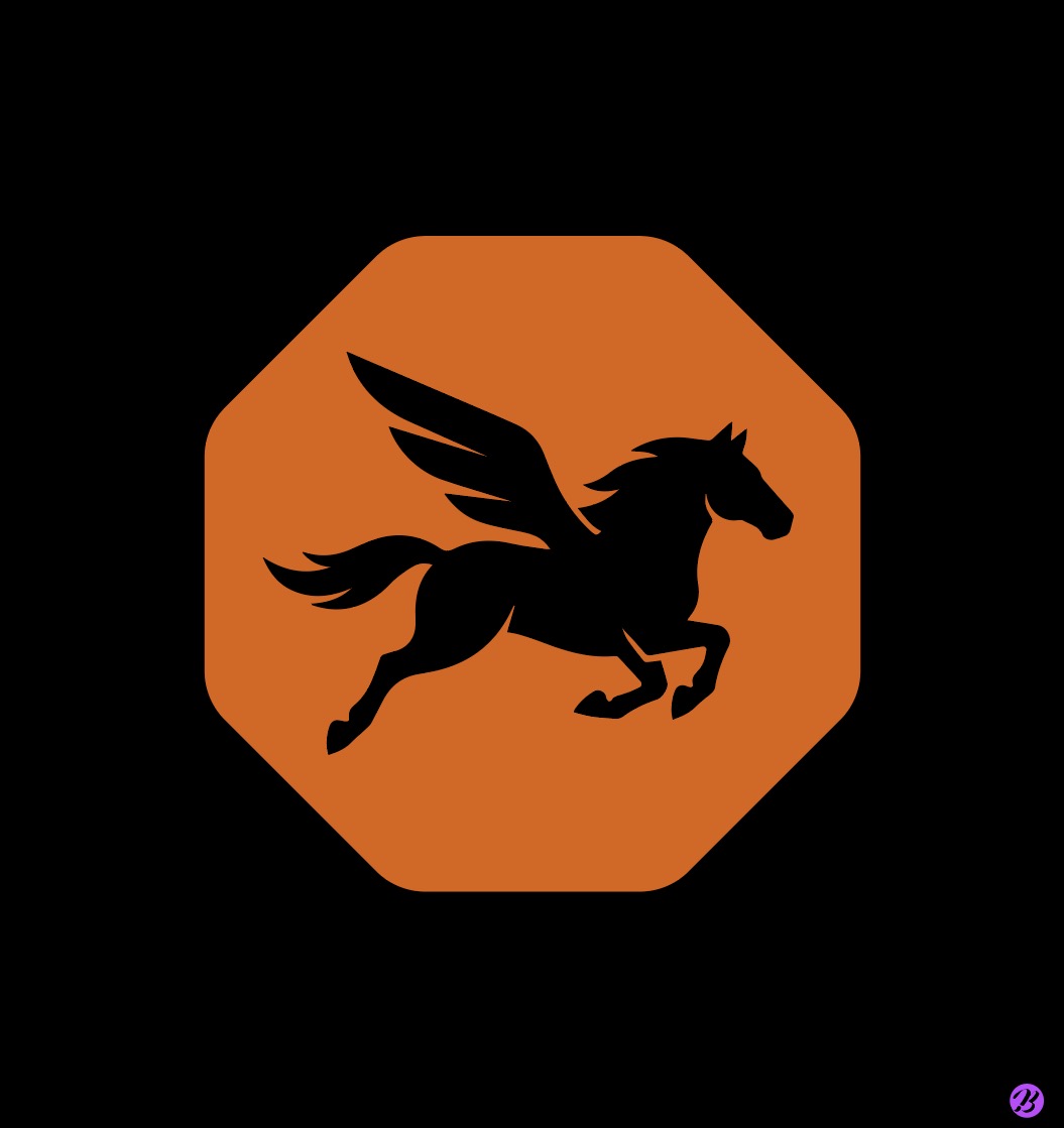 Download the winged horse silhouette illustration