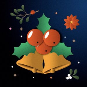 크리스마스 징글벨 카드 일러스트 다운로드 할 수 있는 ai 벡터 이미지입니다- 어반브러시