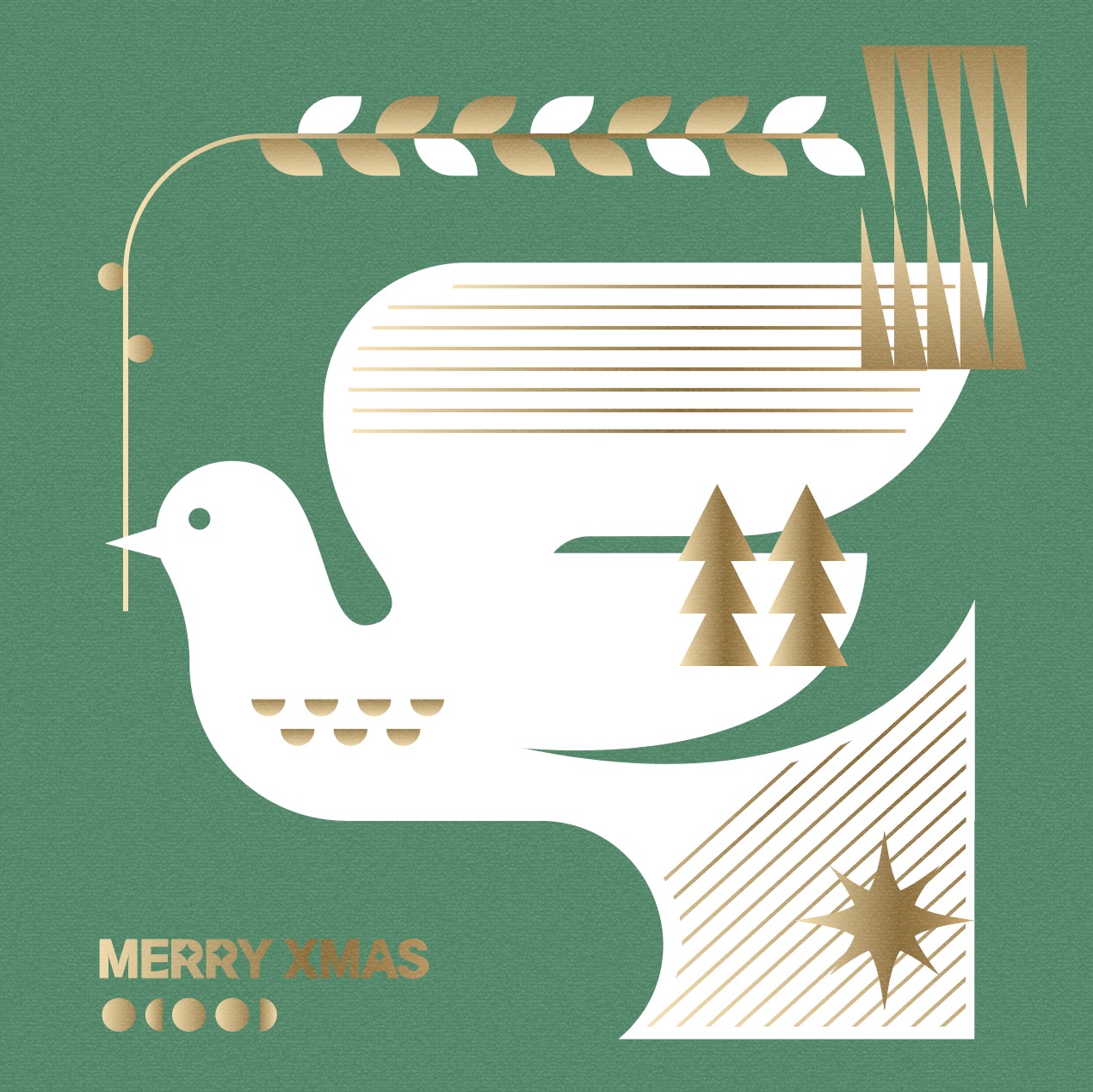 비둘기 성탄 카드