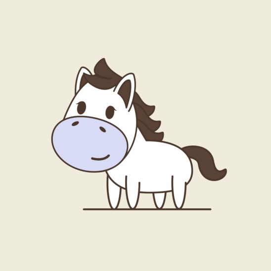 귀여운 말 캐릭터