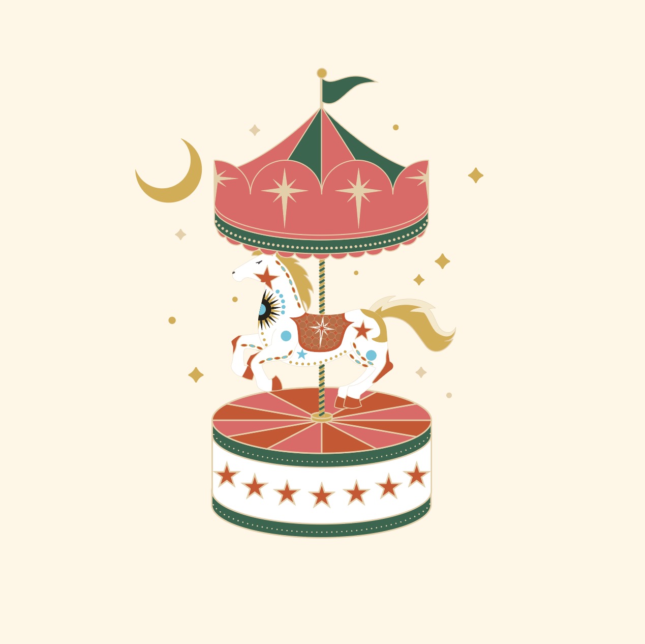 회전 목마 놀이동산