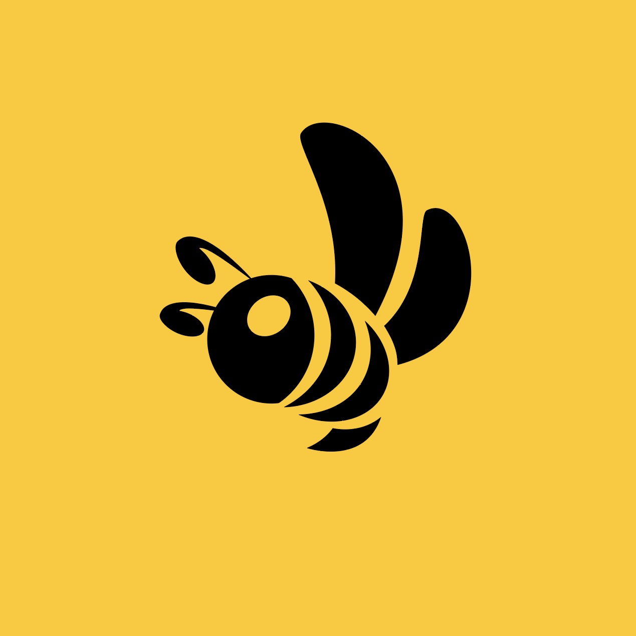 Download cute bee logo illustration