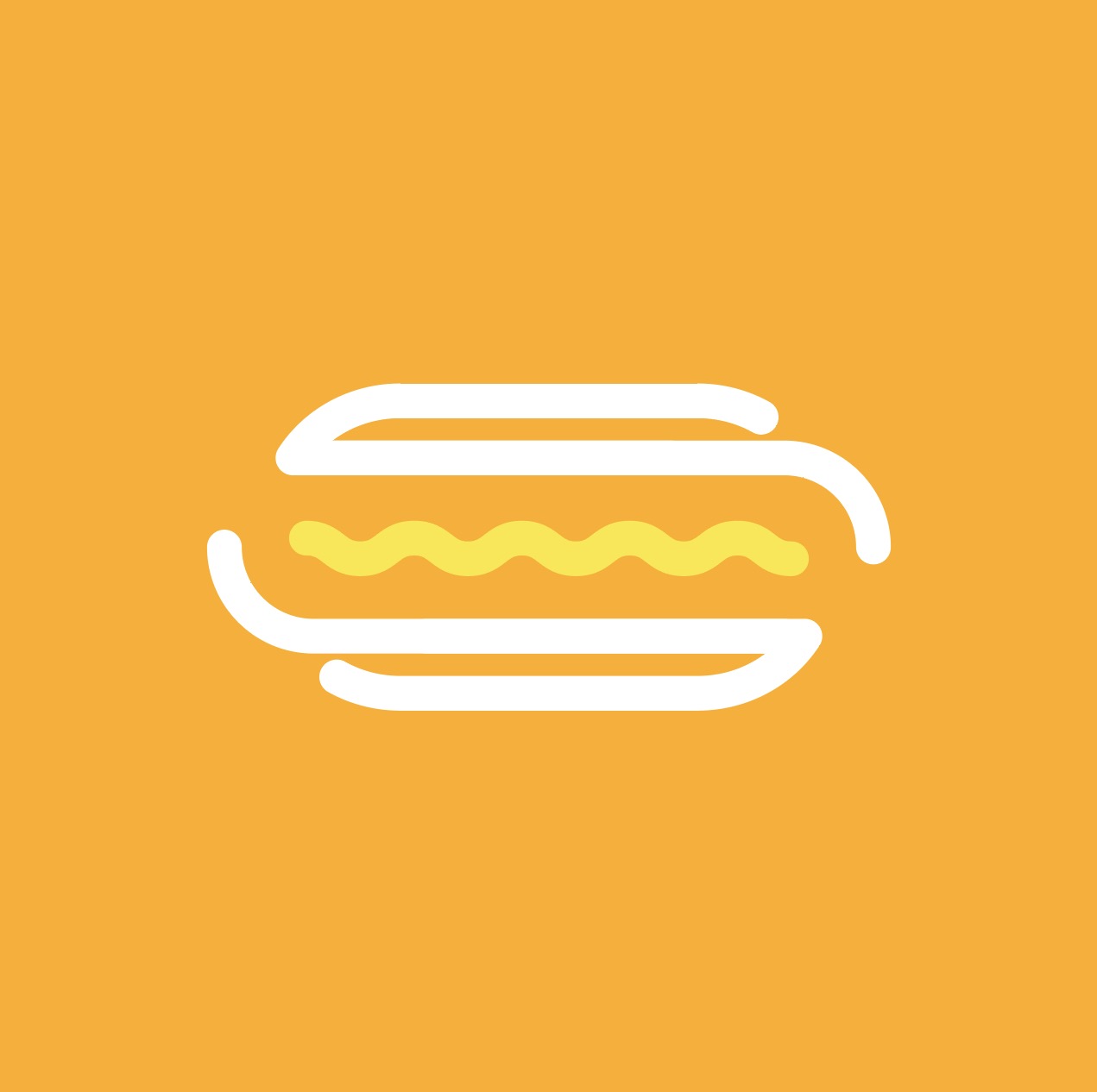 Download a simple hot dog logo illustration