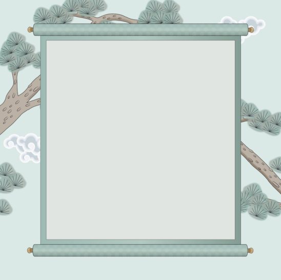 전통 두루마리 배경