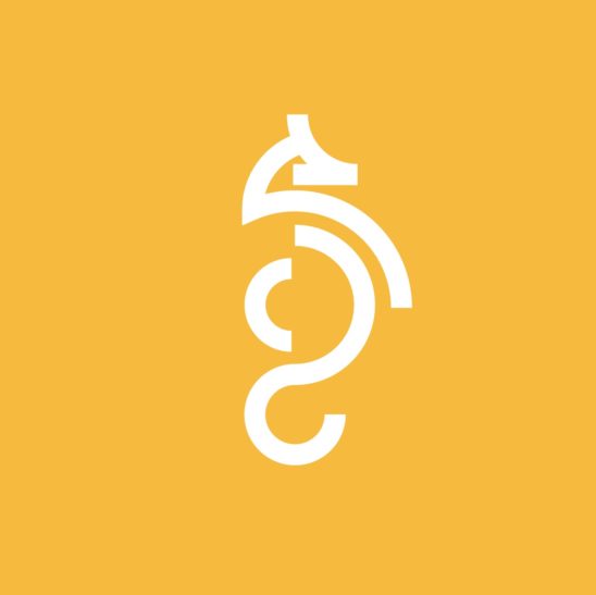 심플한 해마 로고