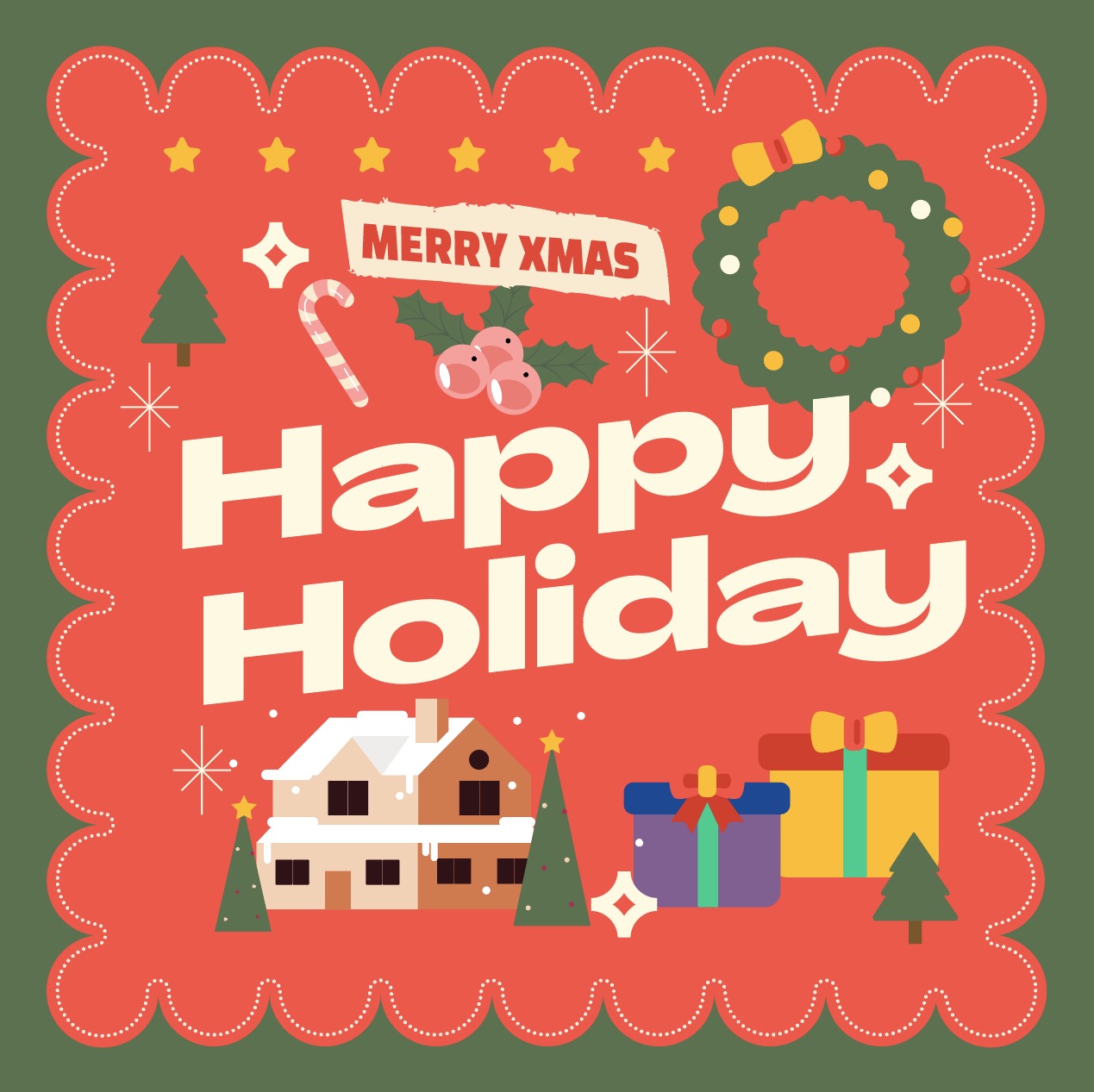 Download Christmas card design illustration