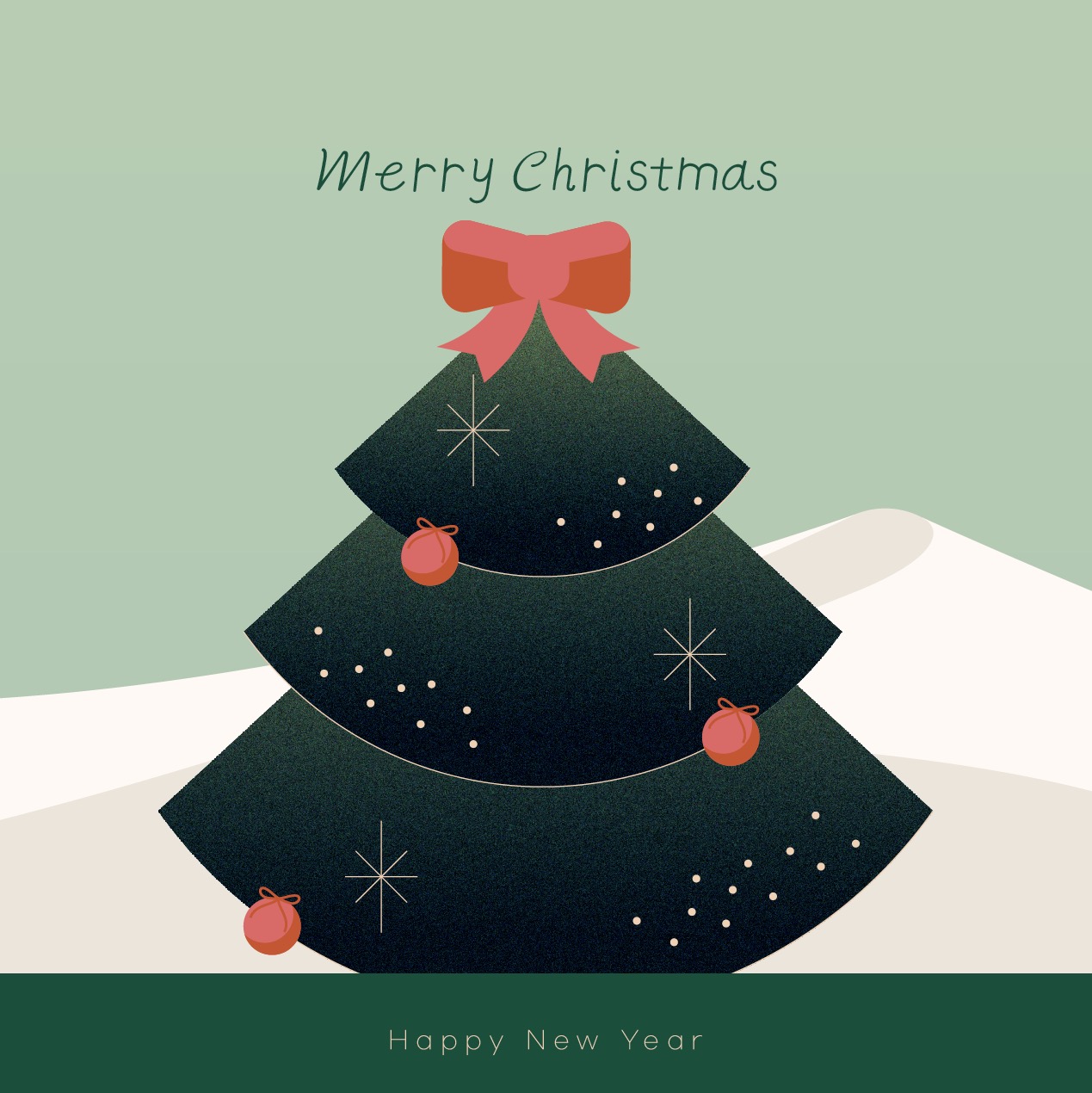 겨울 크리스마스 트리