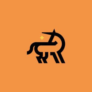 유니콘 말 로고 디자인 다운로드 할 수 있는 ai 벡터 이미지입니다- 어반브러시