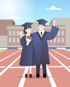 졸업 학교 일러스트 백터 다운로드 할 수 있는 ai 벡터 이미지입니다- 어반브러시