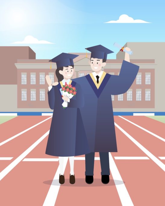 졸업 학교 일러스트 백터 다운로드 할 수 있는 ai 벡터 이미지입니다- 어반브러시