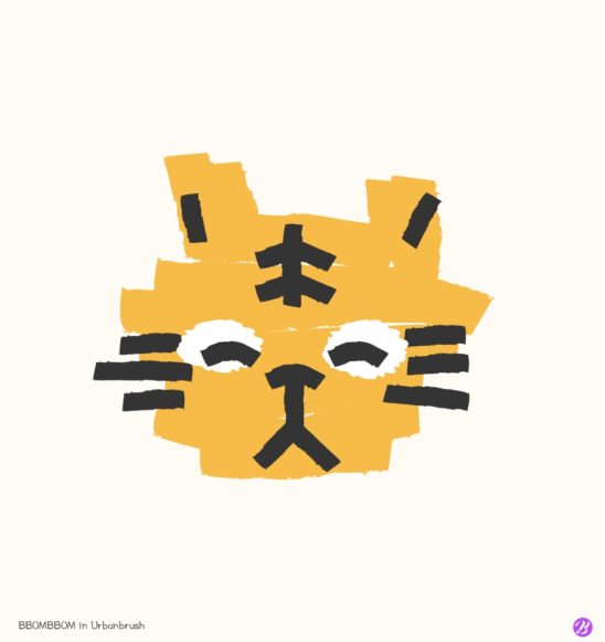호랑이 스케치 그림 일러스트 다운로드 할 수 있는 ai 벡터 이미지입니다- 어반브러시