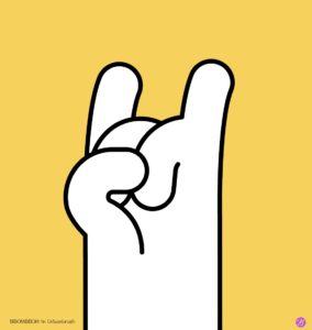 락앤롤손동작 일러스트 백터 ai 다운로드 할 수 있는 ai 벡터 이미지입니다- 어반브러시