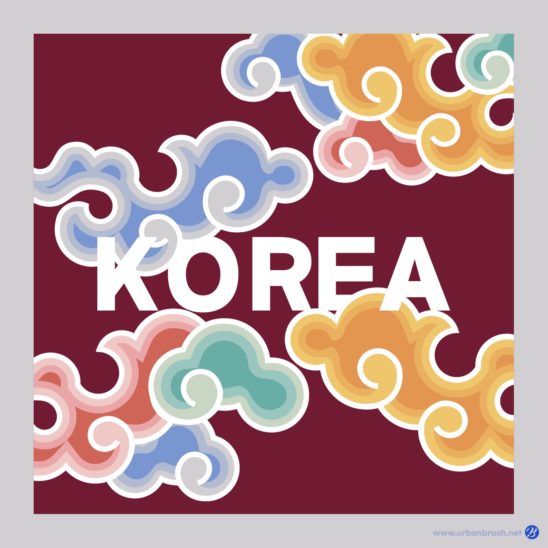 한국 전통 구름 배경 다운로드 할 수 있는 ai 벡터 이미지입니다- 어반브러시