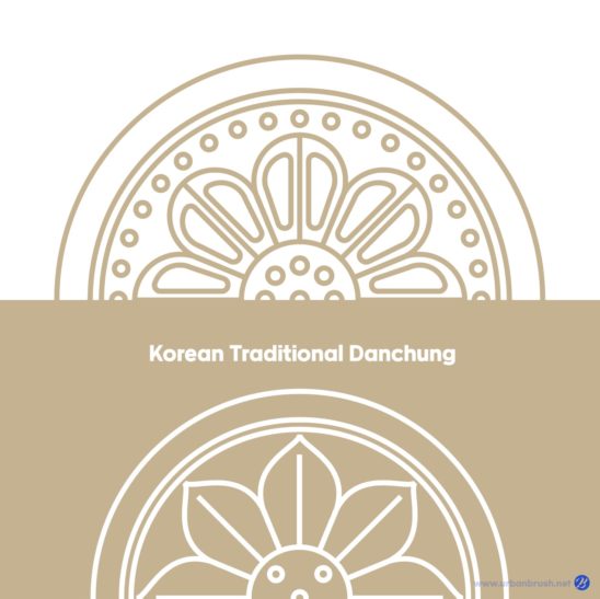 단청 와당 배경 일러스트 다운로드 할 수 있는 ai 벡터 이미지입니다- 어반브러시