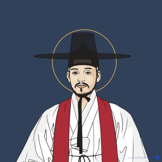 김대건 신부 일러스트 백터 다운로드 할 수 있는 ai 벡터 이미지입니다- 어반브러시