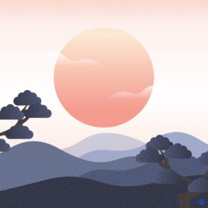 설날 일출 해맞이 새해 다운로드 할 수 있는 ai 벡터 이미지입니다- 어반브러시